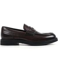 KARL LAGERFELD - Mocassins En Cuir À Plaque Logo - Lyst