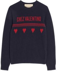 Valentino Garavani - Chez Jacquard-Motif Wool Sweater - Lyst