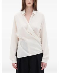 Ann Demeulemeester - Alba Asymmetric Wrap Shirt - Lyst