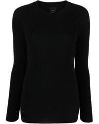 Pinko - Round-Neck Ribbed-Knit Top - Lyst