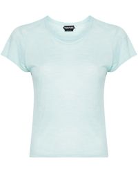 Tom Ford - T-shirt con placca logo - Lyst