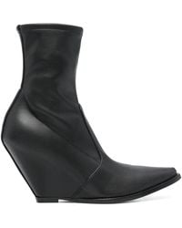 B1ARCHIVE - 100Mm Wedge Point-Toe Ankle Boots - Lyst