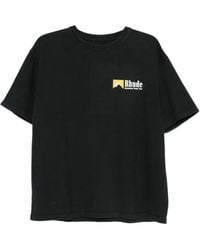 Rhude - Logo-Print T-Shirt - Lyst