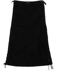 Balenciaga - Cargo Drawstring Skirt - Lyst