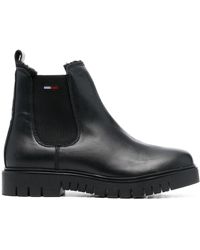Tommy Hilfiger - Warmlined Leather Chelsea Boots - Lyst