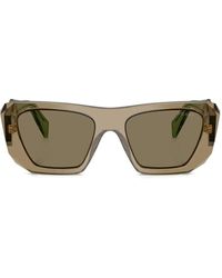 Prada - Symbole Geometric-Frame Sunglasses - Lyst