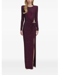 Self-Portrait - Rhinestone-Embellished Chain-Detail Gown - Lyst