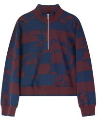 Dries Van Noten - Printed Zipped Sweatshirt - Lyst