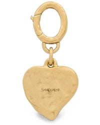 Saint Laurent - Cassandre Heart-Pendant Bag Charm - Lyst