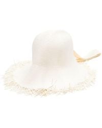 Jil Sander - Fringe-trimmed Paper Hat - Lyst
