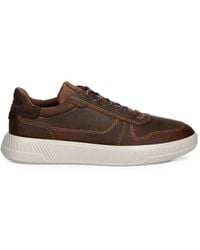 Ecco - Move Contrast-Stitched Leather Sneakers - Lyst
