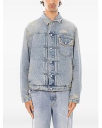 CYCLE - Roby Distressed Denim Jacket - Lyst