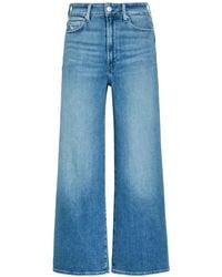 PAIGE - Logo-Patch Flared Jeans - Lyst