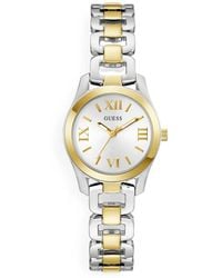 Guess - Two-Tone Roman Numeral 28Mm Watch - Lyst