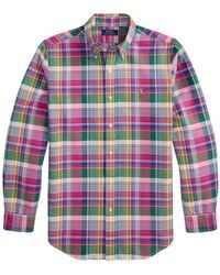 Polo Ralph Lauren - Plaid-Pattern Embroidered-Logo Shirt - Lyst