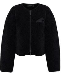 DSquared² - Embroidered Fleece Jacket - Lyst