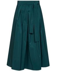 Weekend by Maxmara - Falda Midi Alpaca Con Cinturón - Lyst