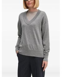 Joop! - Pull Métallisé À Col V - Lyst