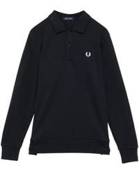Fred Perry - Panel Collared Sweatshirt - Lyst