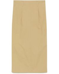 A.M.G - Gonna Midi Con Piega - Lyst