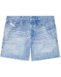 DIESEL - Bmbx-Ken-37 Badeshorts mit Jeans-Print - Lyst