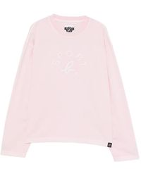 SPORT b. by agnès b. - Logo-Embroidered Long-Sleeved T-Shirt - Lyst