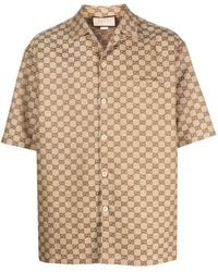 Gucci - GG Linen Blend Shirt - Lyst