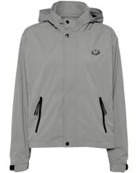 Chocoolate - Windjack Met Logopatch En Capuchon - Lyst
