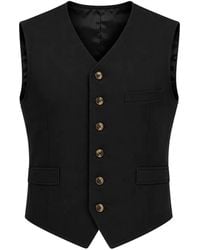 Dolce & Gabbana - V-Neck Buttoned Waistcoat - Lyst