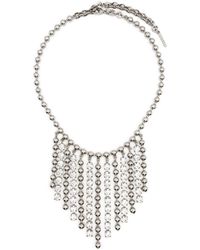 Alessandra Rich - Crystal-embellished Fringed Necklace - Lyst