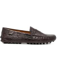 Tod's - Gommino 22L Croc-Effect Leather Loafers - Lyst