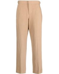 PT Torino - Straight-Leg Linen-Cotton Blend Trousers - Lyst