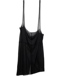 Prada - Cigaline Midi-Skirt With Suspender Straps - Lyst