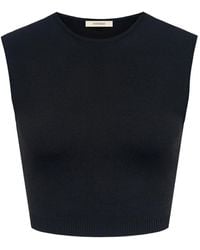 12 STOREEZ - Top con cuello redondo - Lyst