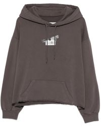 MM6 by Maison Margiela - Distressed Hooded Top - Lyst