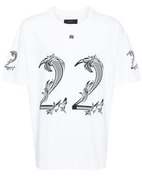 Amiri - 22 Logo-print Cotton T-shirt - Lyst