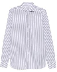 Borriello - Striped Cotton Shirt - Lyst