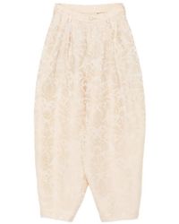 Uma Wang - Jacquard Pleated Trousers - Lyst