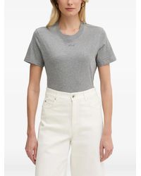 KARL LAGERFELD - Logo-Embroidered T-Shirt - Lyst