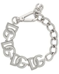 Dolce & Gabbana - Schakelarmband Met Dg-Logo - Lyst