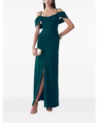 BWLDR - Ruched-Detail Maxi Dress - Lyst