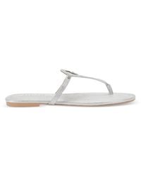 Kurt Geiger - Leather Heart T-Bar Sandals - Lyst