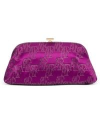 Alberta Ferretti - Chain Embellished Clutch Bag - Lyst