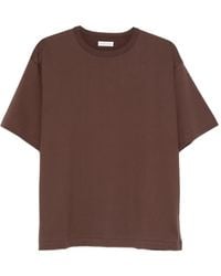 Kaptain Sunshine - Suvin Tenjiku S/S Katoenen Suède T-Shirt Met Ronde Hals - Lyst