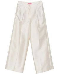 Carla G - Pressed-Crease Palazzo Pants - Lyst