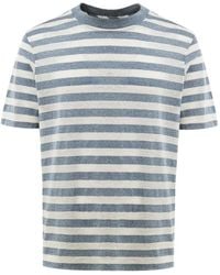 Gran Sasso - Striped T-Shirt - Lyst