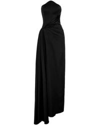 V:PM ATELIER - Kira Strapless Gathered-Waist Maxi Dress - Lyst
