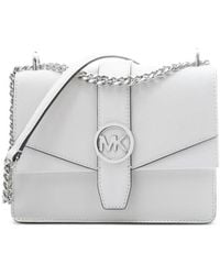 Michael Kors - Logo-Plaque Chain-Link Shoulder Bag - Lyst