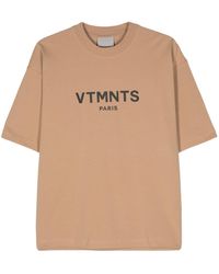 VTMNTS - Logo-Print Short-Sleeve T-Shirt - Lyst