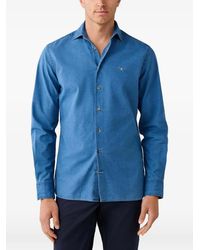 Hackett - Embroidered-Logo Tailored-Fit Shirt - Lyst